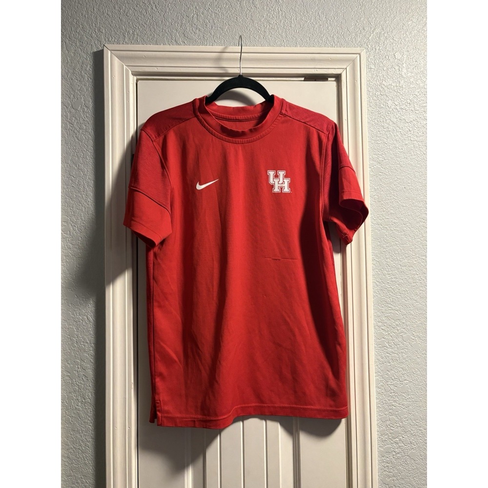 Nike Houston Cougars T-Shirt Men Small Red Performance NCAA UH